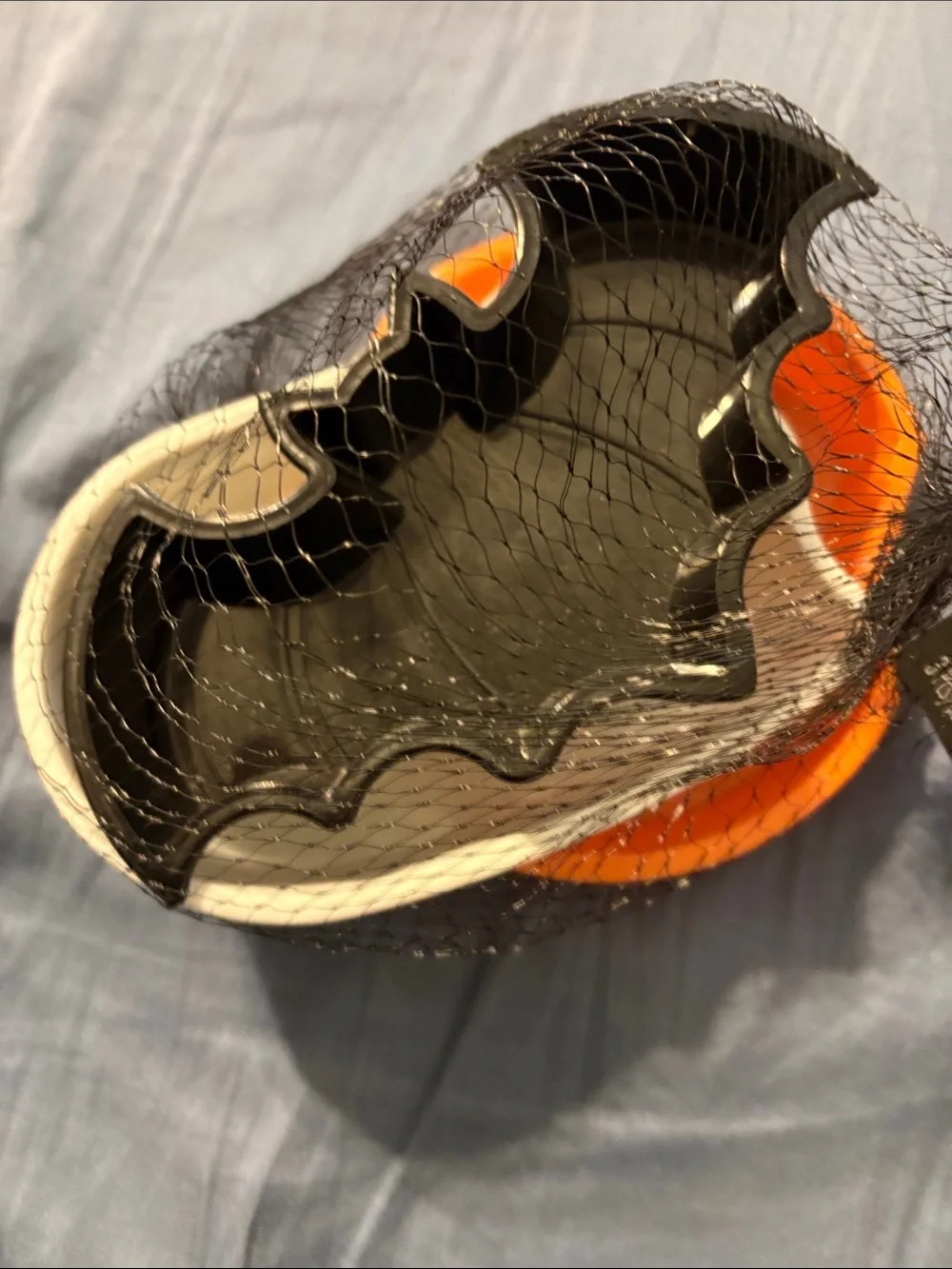 Halloween Pumpkin Cake Pan, witch head band, bowls, purple shaker on stick
